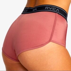 RVCA Women's Mauve / Dusty Pink Swim Booty Shorts